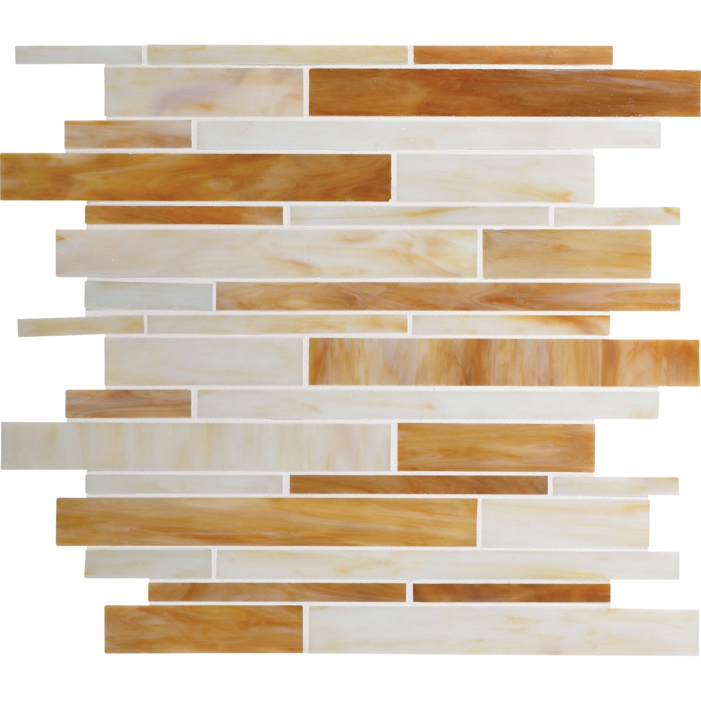 Daltile Serenade Ranchera random linear glass mosaic