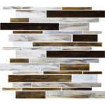 Daltile Serenade Broadway random linear glass mosaic