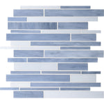 Daltile Serenade Techno random linear glass mosaic