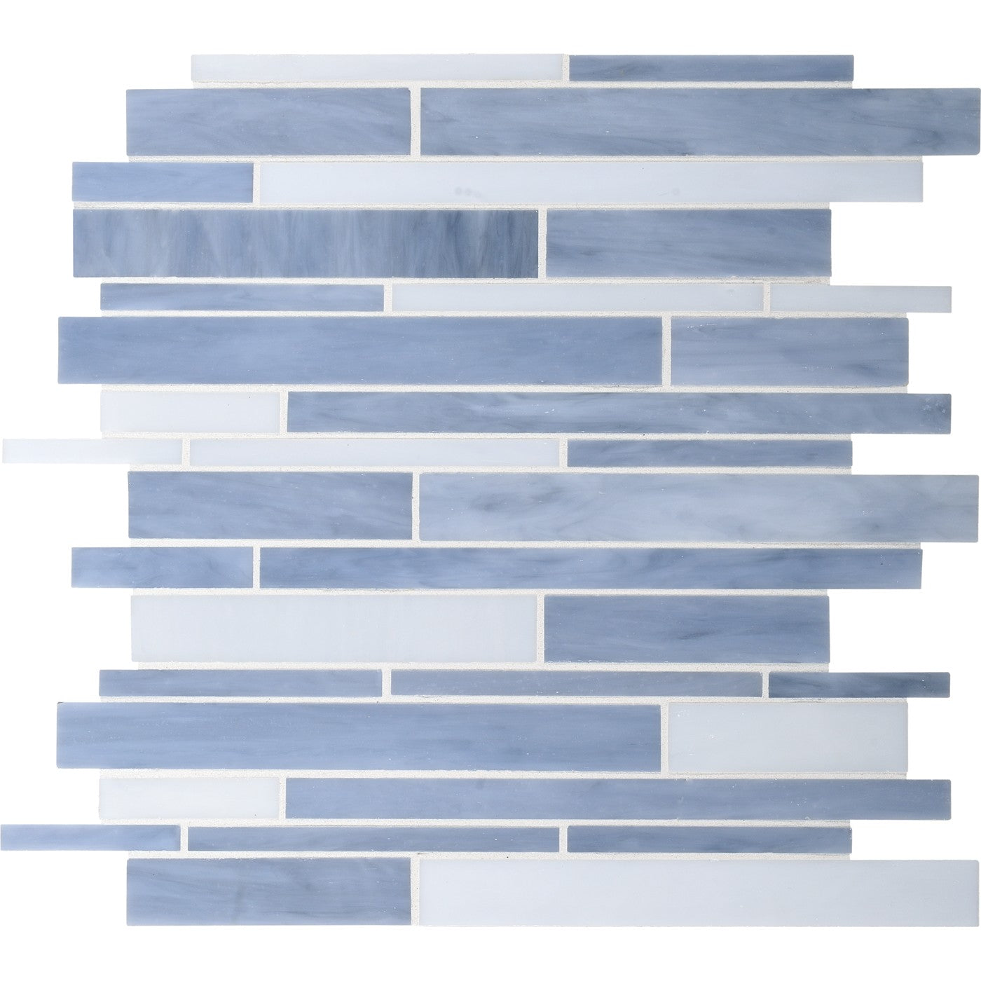 Daltile Serenade Techno random linear glass mosaic