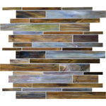 Daltile Serenade Bluegrass random linear glass mosaic