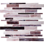 Daltile Serenade Cresent City random linear glass mosaic