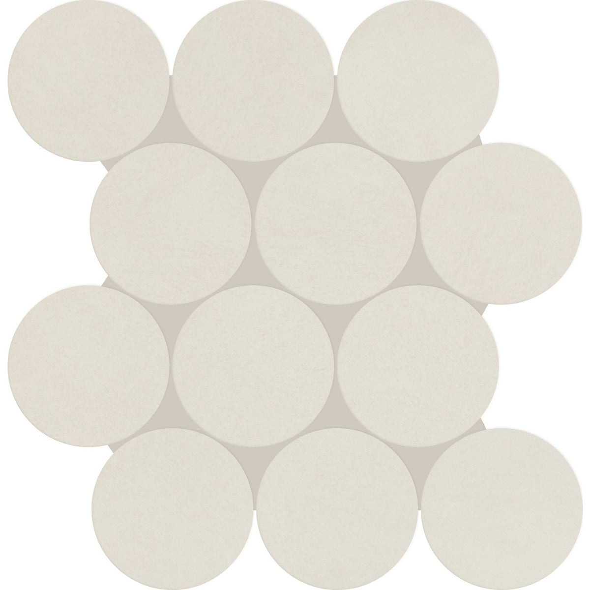 Daltile Indoterra White Desert 4-inch mosaic