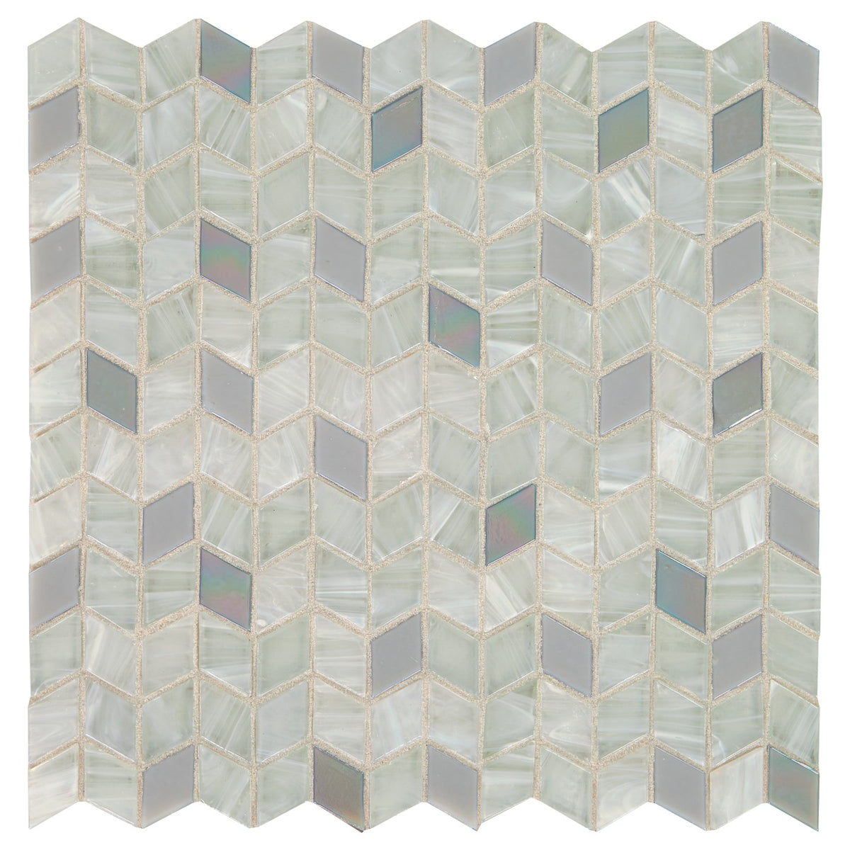 Daltile Interstellar glass mosaic in Mother Of Pearl