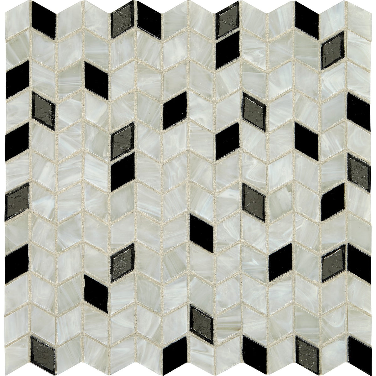 Daltile Interstellar glass mosaic in Moonlight