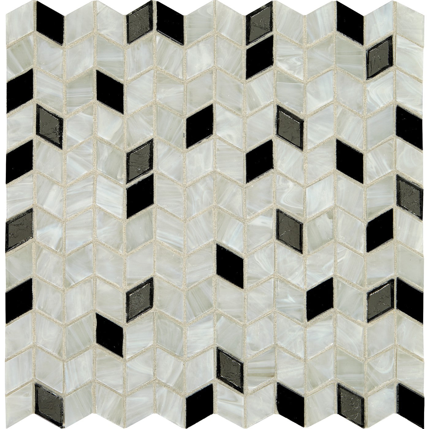 Daltile Interstellar glass mosaic in Moonlight