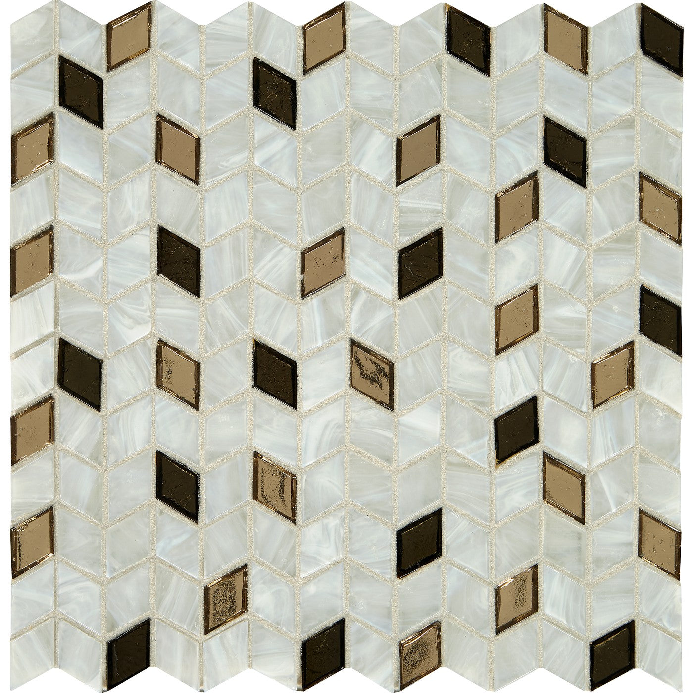 Daltile Interstellar glass mosaic in Gold Rush