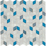 Daltile Interstellar glass mosaic in Blue Bayou