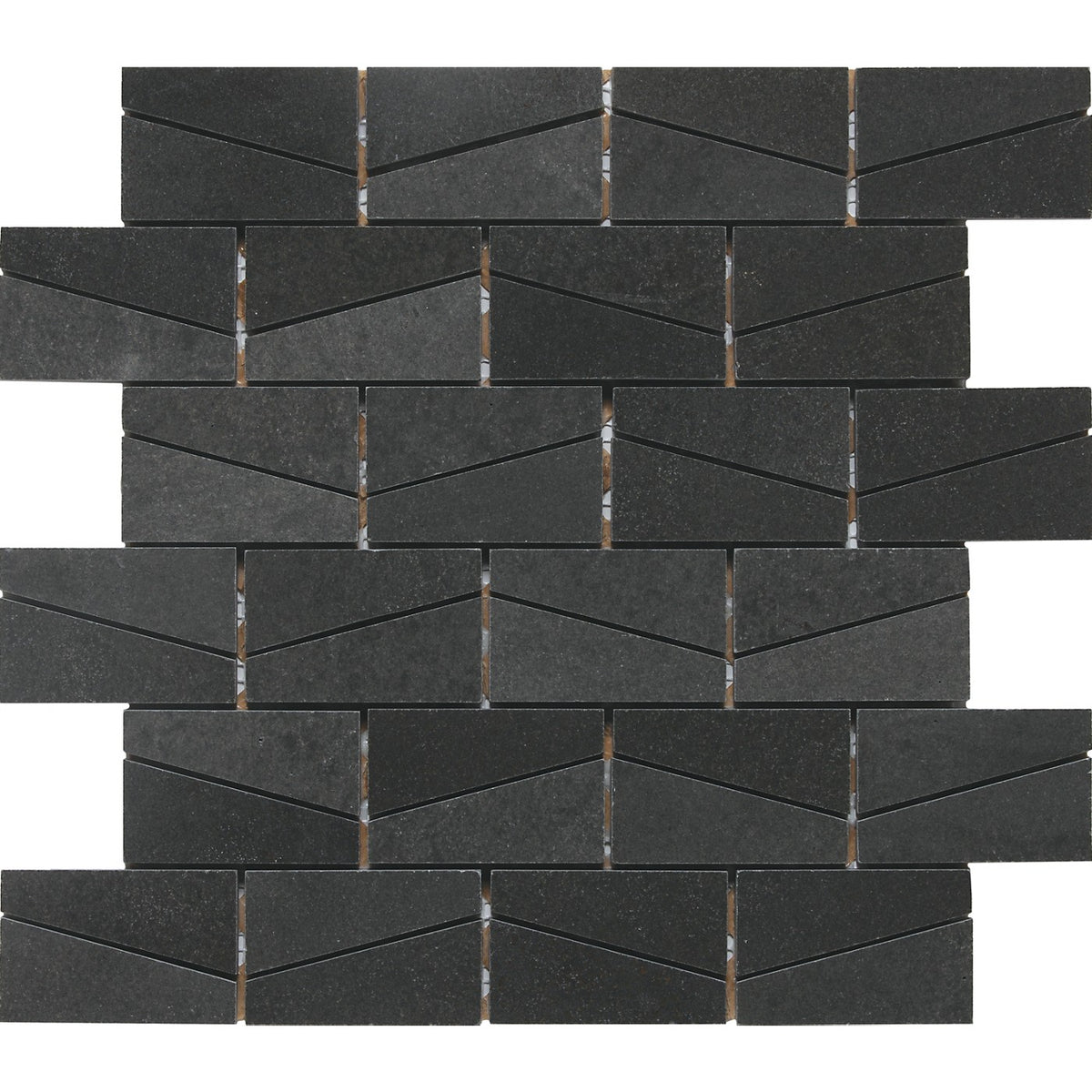 Daltile Stone A La Mod Urban Bluestone natural stone mosaic wedge