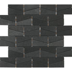 Daltile Stone A La Mod Urban Bluestone natural stone mosaic wedge
