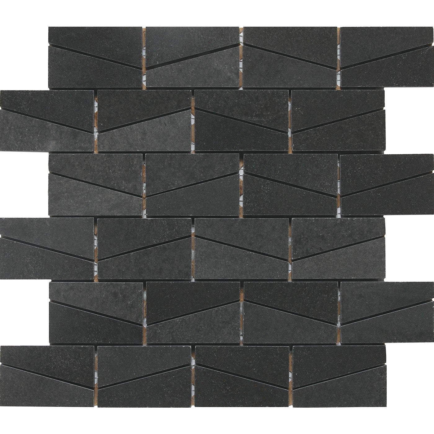 Daltile Stone A La Mod Urban Bluestone natural stone mosaic wedge