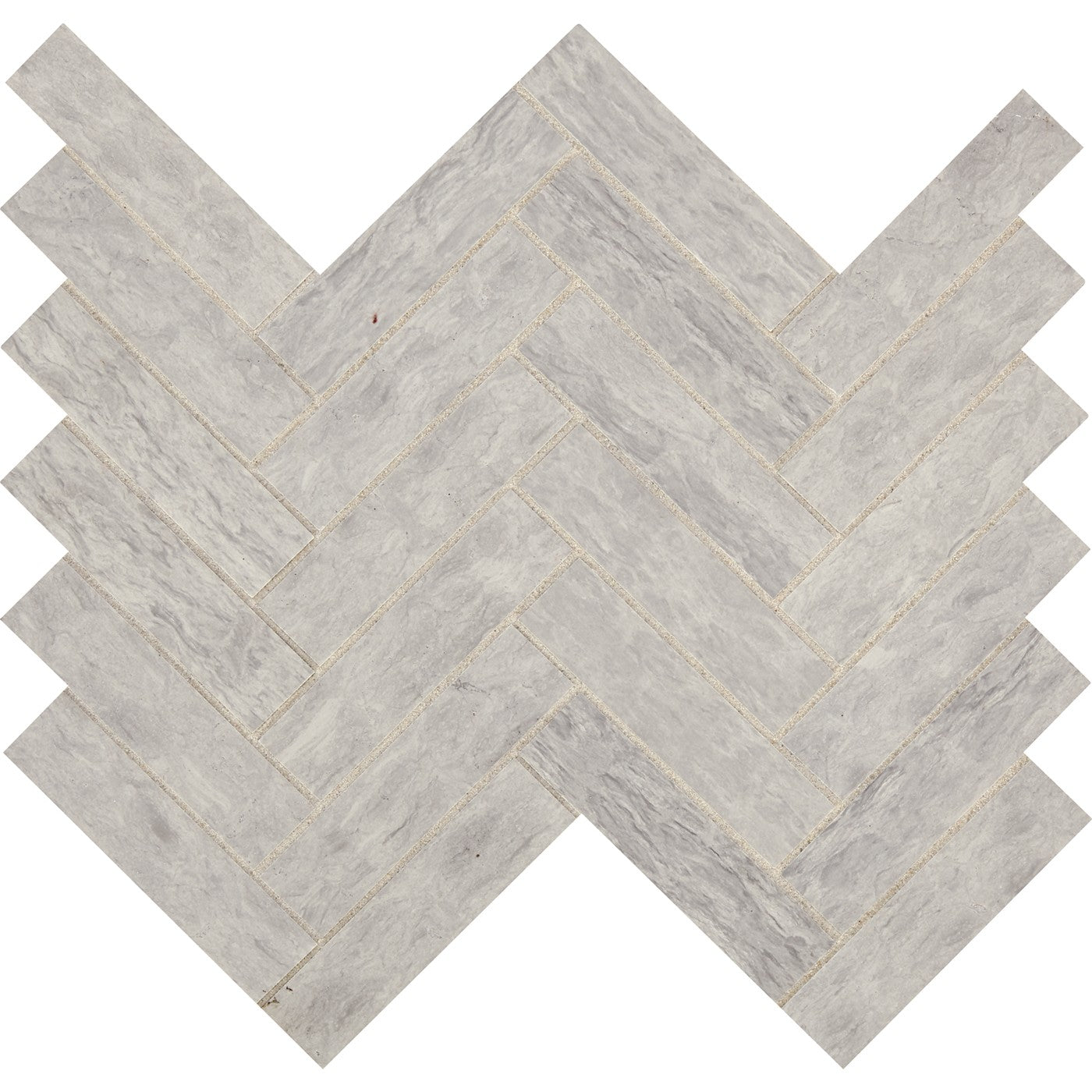 Daltile Fonte Heather Harbor herringbone mosaic
