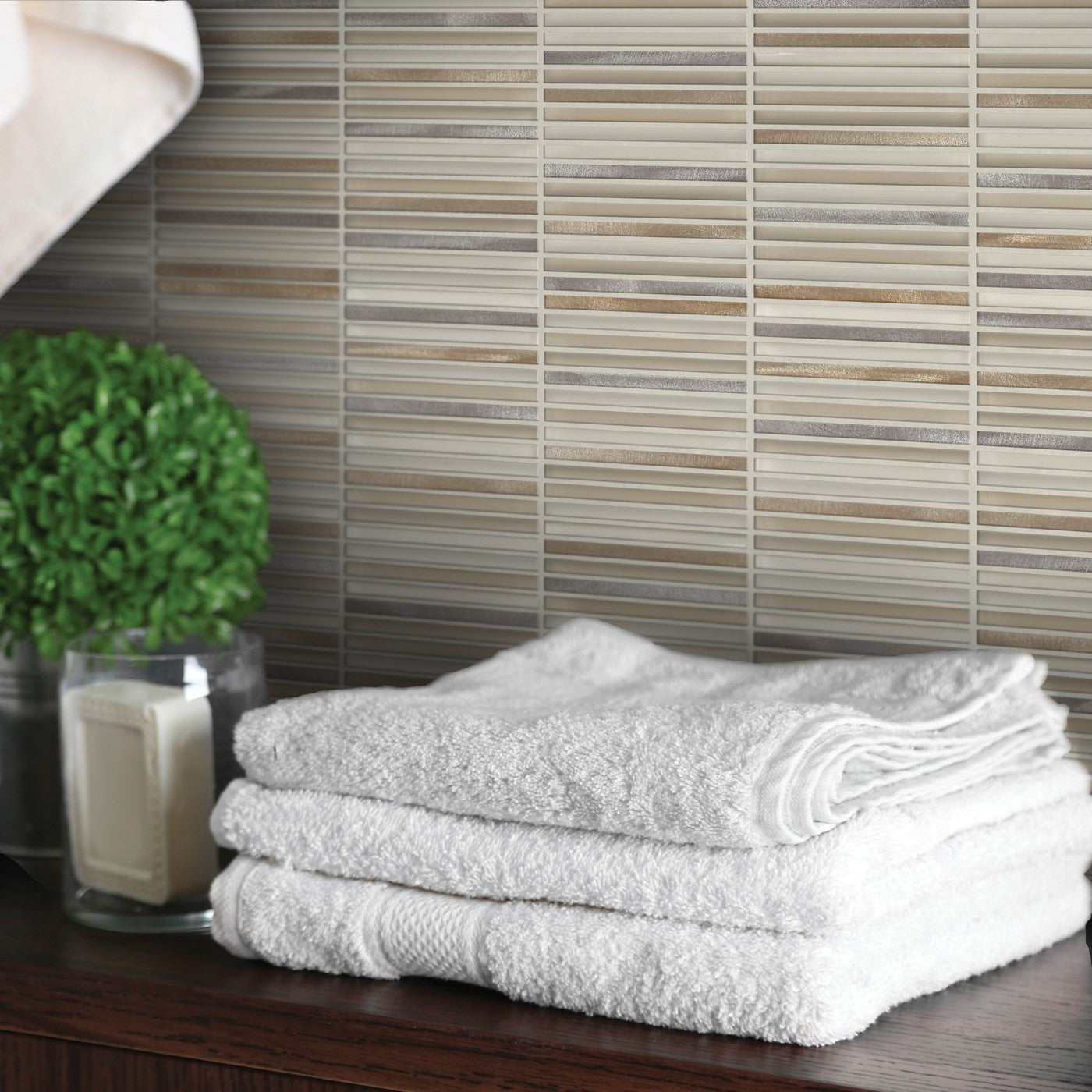 Daltile Lucent Skies mosaic room scene