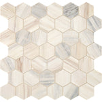 Daltile Fonte Pier White hexagon mosaic