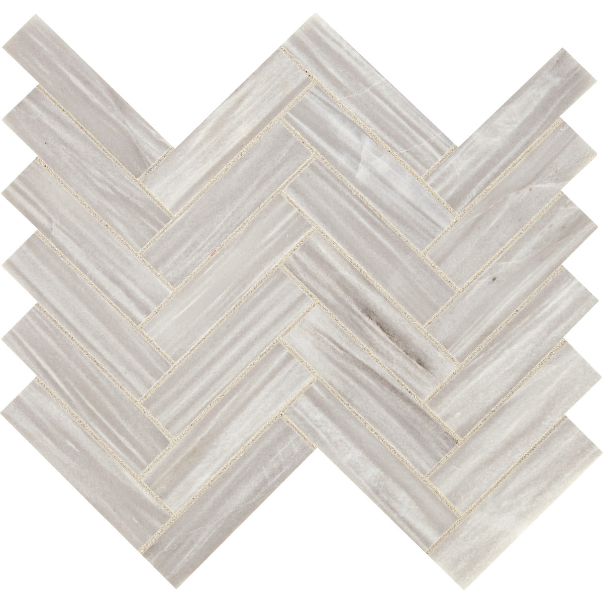 Daltile Fonte Nautical Grey herringbone mosaic