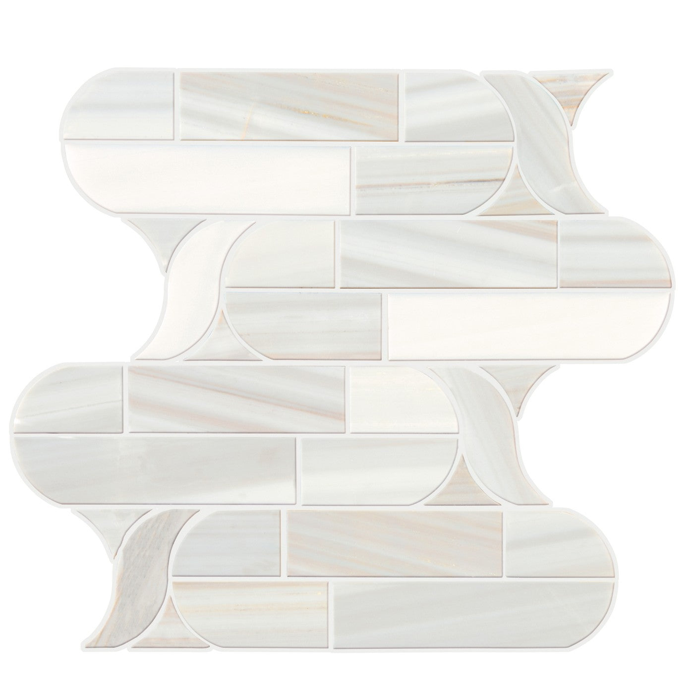 Pietra Divina Calacatta Dolomiti marble mosaic