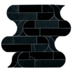 Pietra Divina Nero Marquina marble mosaic