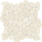 Daltile Pebble Oasis Icicle (PB18) natural stone pebble mosaic