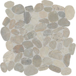 Daltile Pebble Oasis Coal (PB19) natural stone pebble mosaic