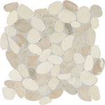 Daltile Pebble Oasis Seashell (PB20) natural stone pebble mosaic