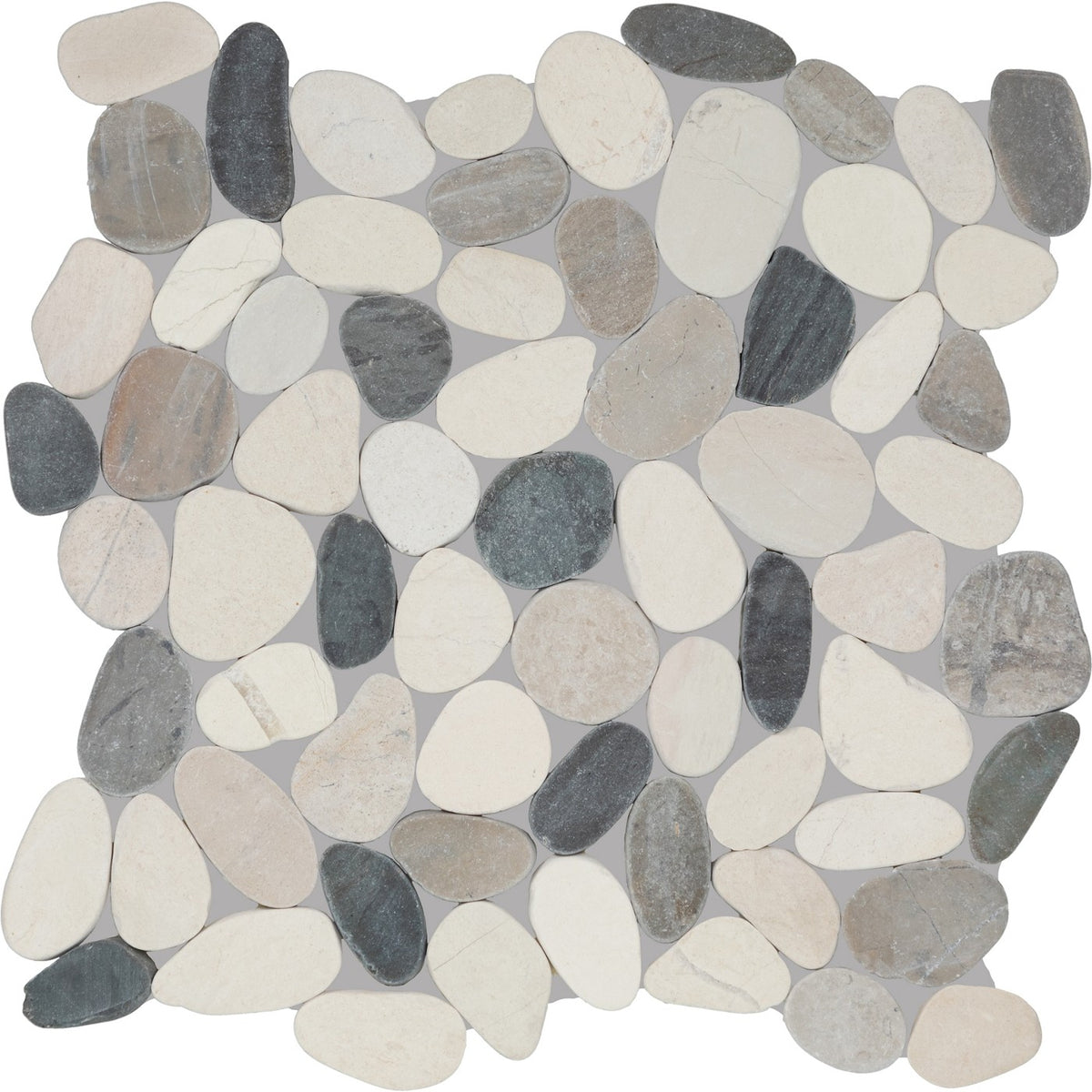 Daltile Pebble Oasis Harbor (PB21) natural stone pebble mosaic