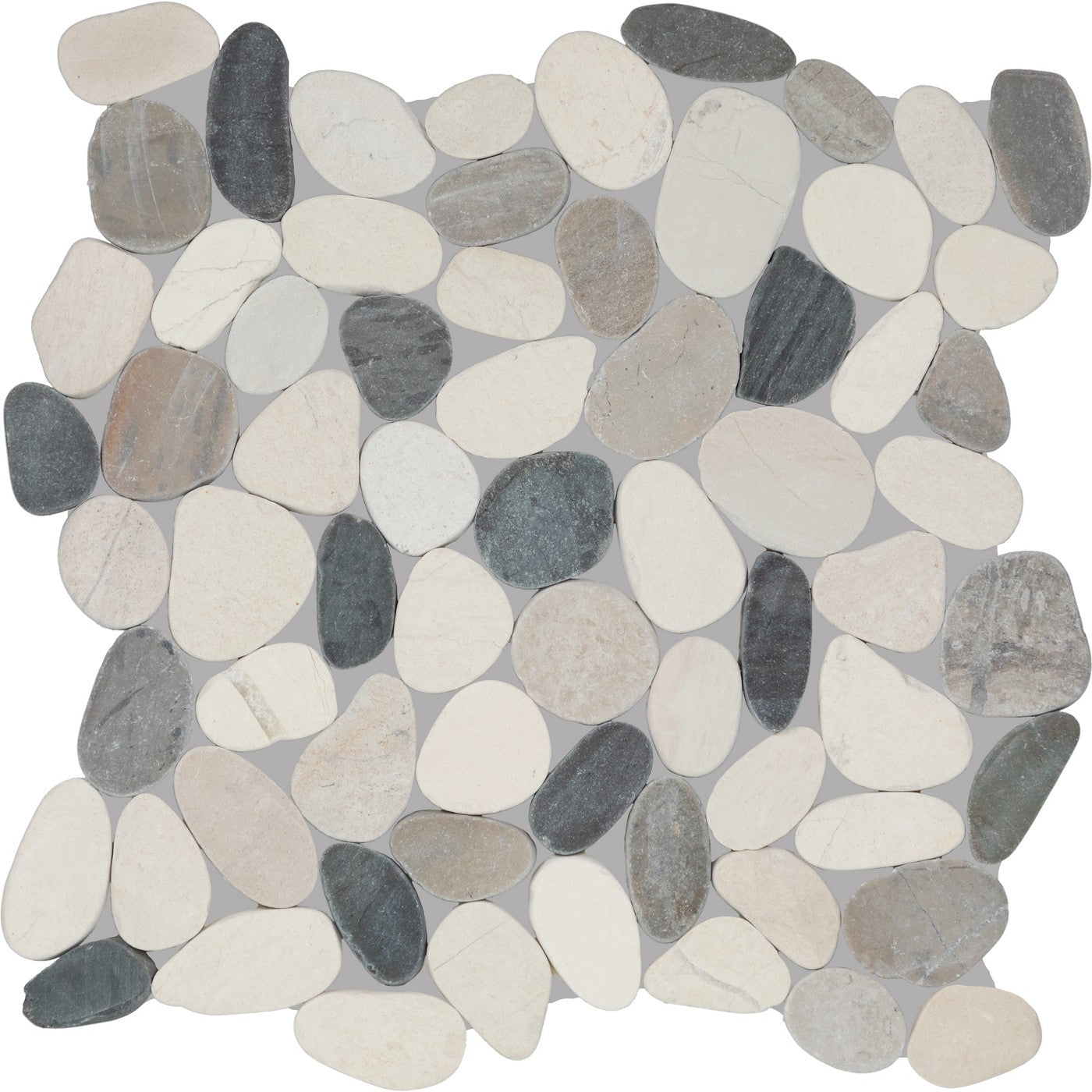 Daltile Pebble Oasis Harbor (PB21) natural stone pebble mosaic