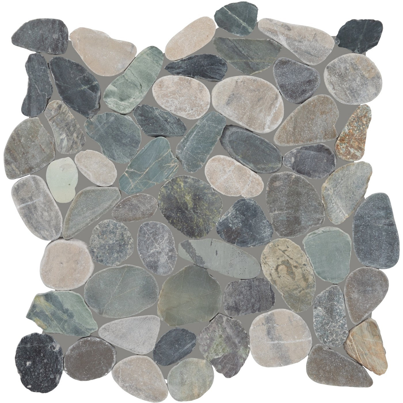 Daltile Pebble Oasis Coastal (PB22) natural stone pebble mosaic