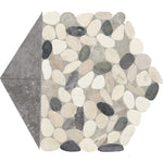 Daltile Pebble Oasis Harbor (PB25) natural stone pebble mosaic