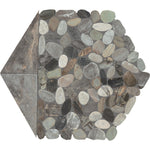 Daltile Pebble Oasis Coastal (PB26) natural stone pebble mosaic