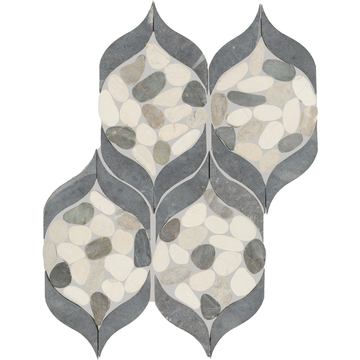 Daltile Pebble Oasis Harbor (PB29) natural stone pebble mosaic