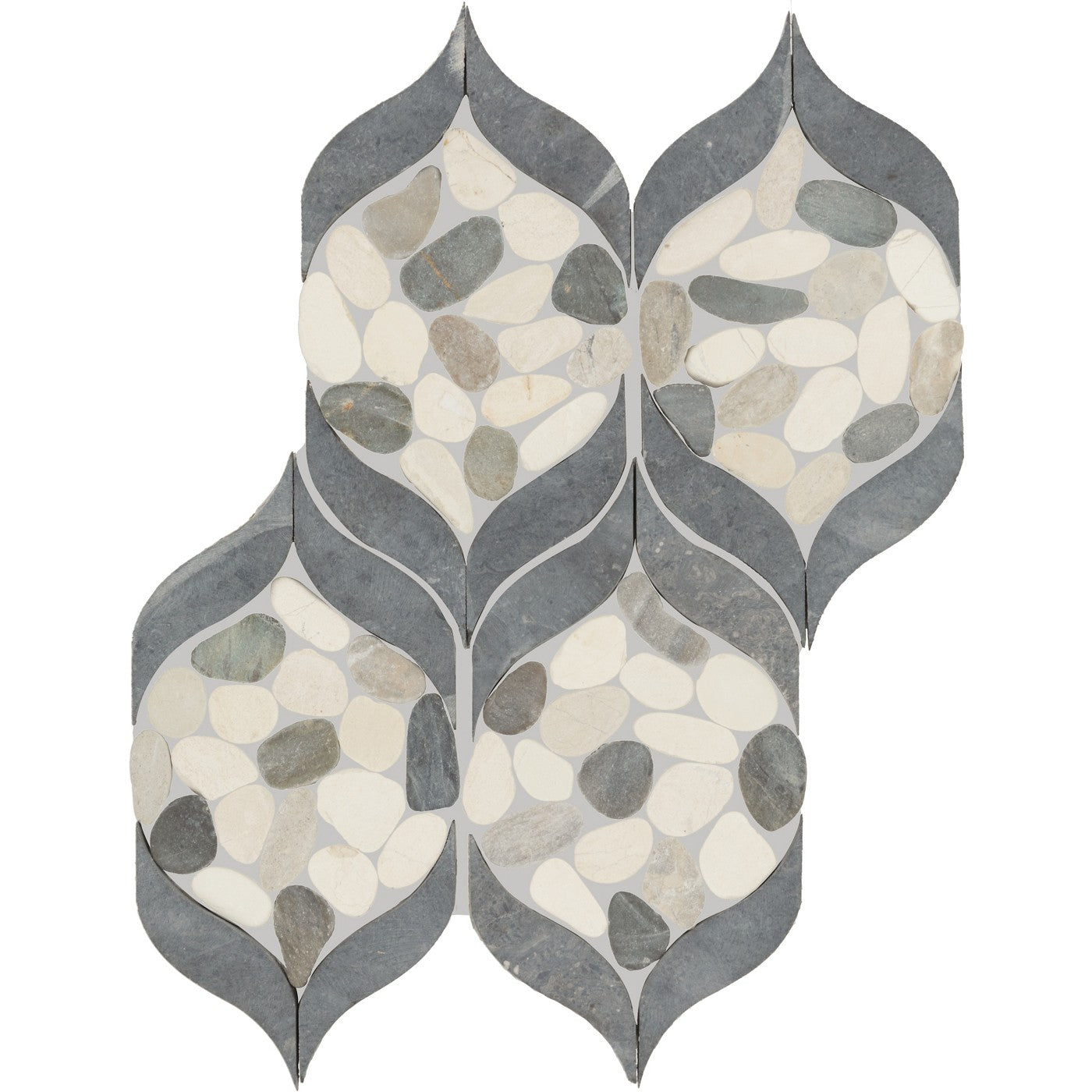 Daltile Pebble Oasis Harbor (PB29) natural stone pebble mosaic