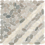 Daltile Pebble Oasis Coal (PB33) natural stone pebble mosaic
