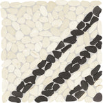 Daltile Pebble Oasis Icicle (PB34) natural stone pebble mosaic