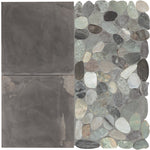 Daltile Pebble Oasis Coastal (PB38) natural stone pebble mosaic