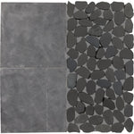 Daltile Pebble Oasis Stark (PB39) natural stone pebble mosaic