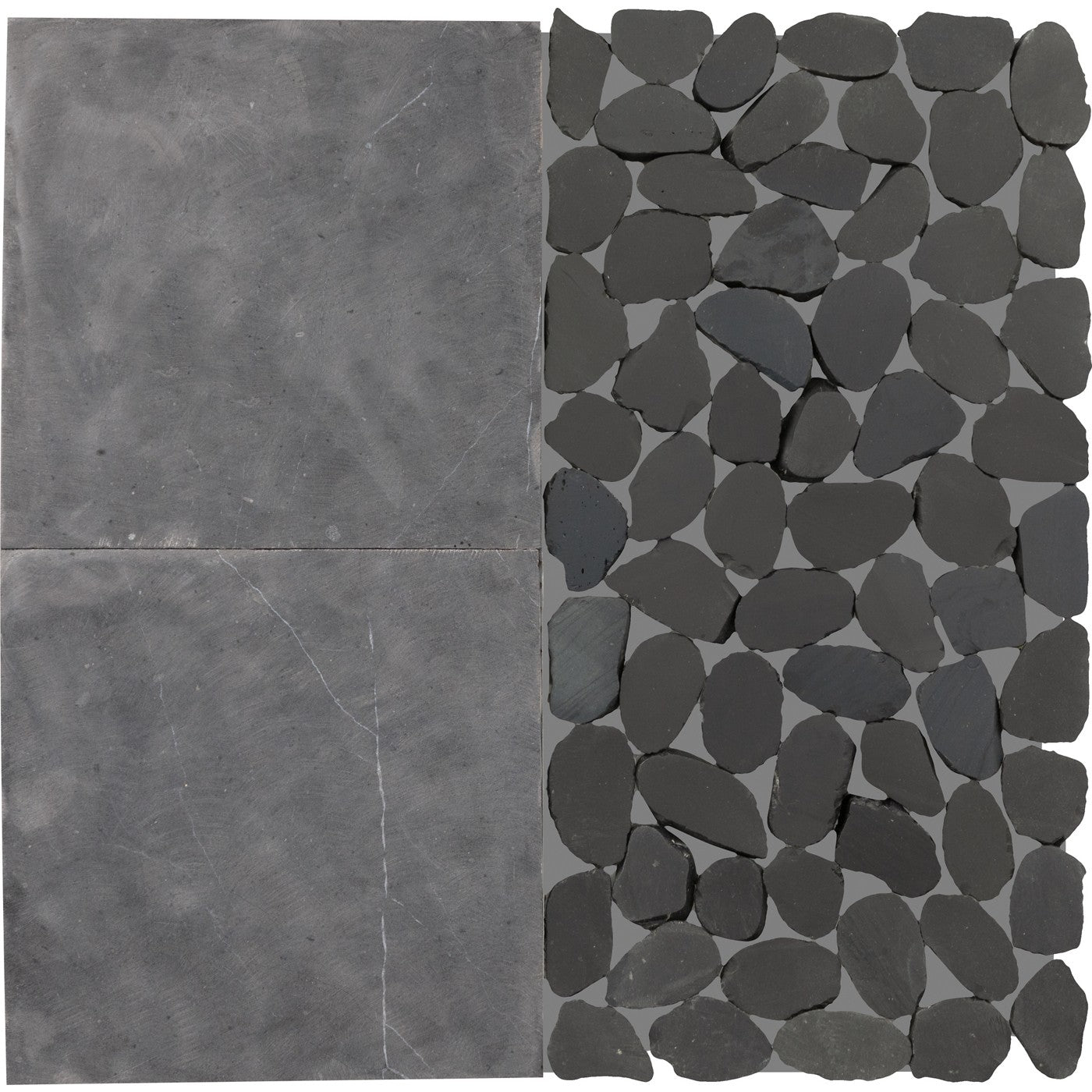 Daltile Pebble Oasis Stark (PB39) natural stone pebble mosaic
