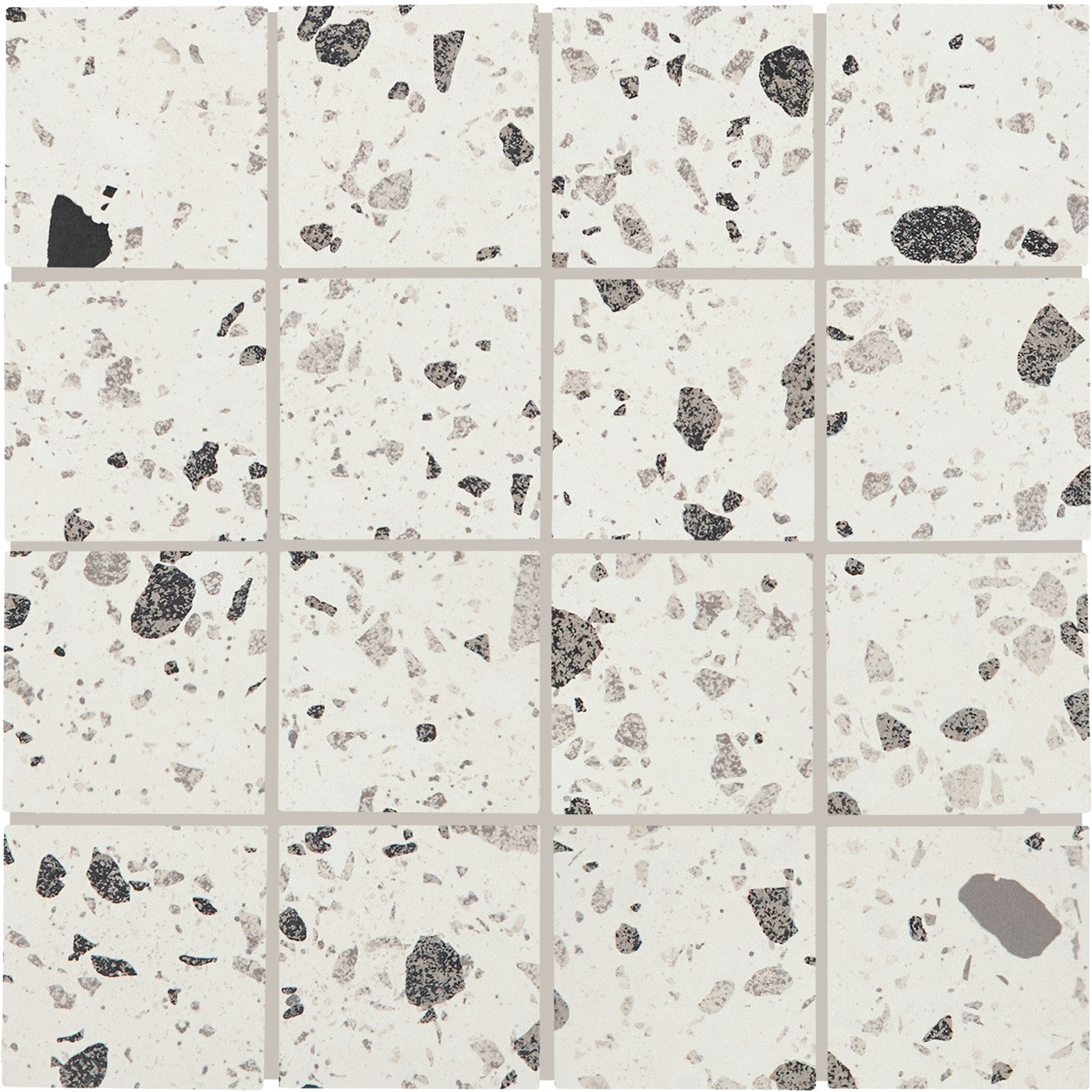 Daltile Poke Cloud Flecks matte ceramic mosaic
