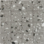 Daltile Poke Smoke Flecks matte ceramic mosaic