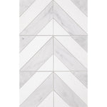 Perfit Mosaix Saran White & Thassos Dash marble mosaic