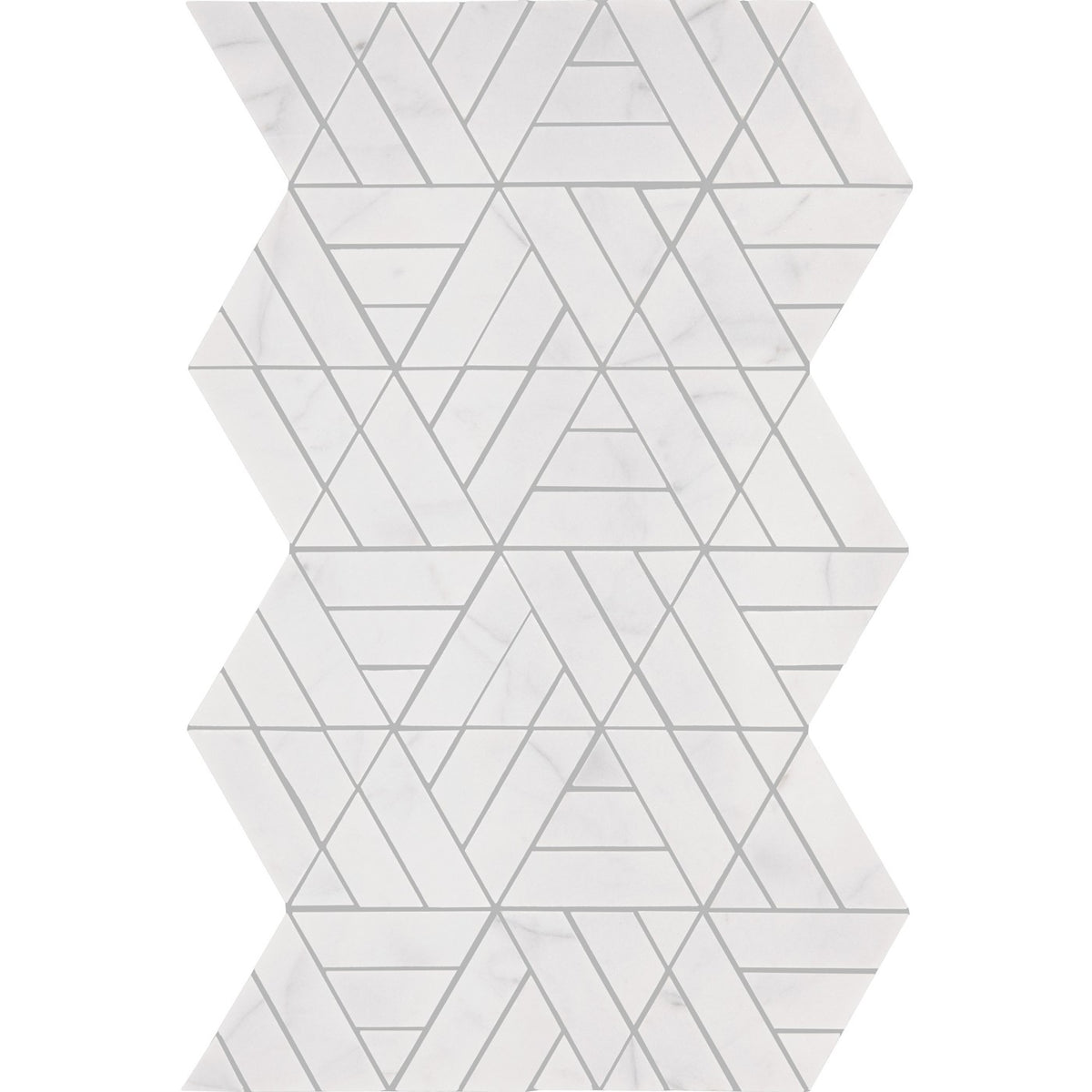 Perfit Mosaix Saran White Trifecta marble mosaic