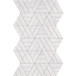 Perfit Mosaix Saran White Trifecta marble mosaic