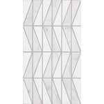 Perfit Mosaix Saran White Wedge marble mosaic