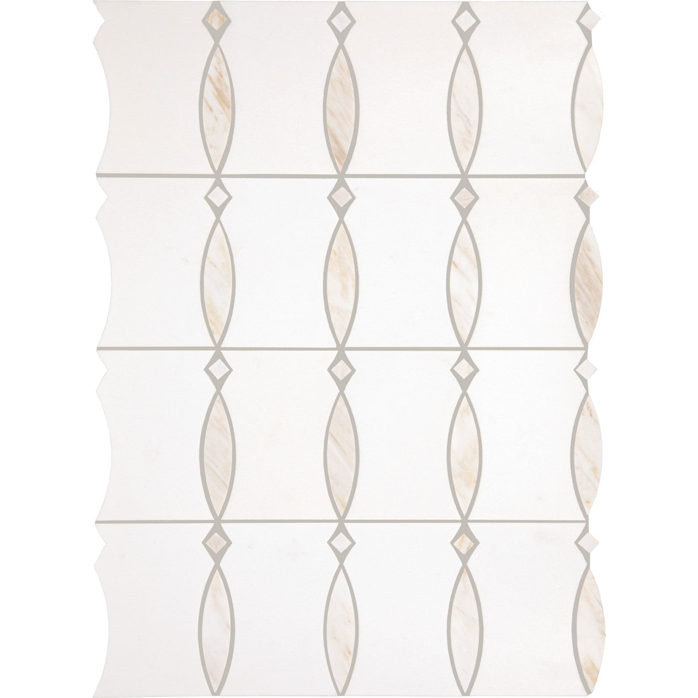 Perfit Mosaix Namaste & Thassos Bannister marble mosaic