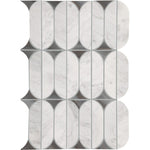 Perfit Mosaix Ashen Palissandro & Carrara Spring marble mosaic