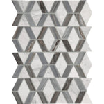 Perfit Mosaix Ashen Palissandro & Carrara Hinge marble mosaic