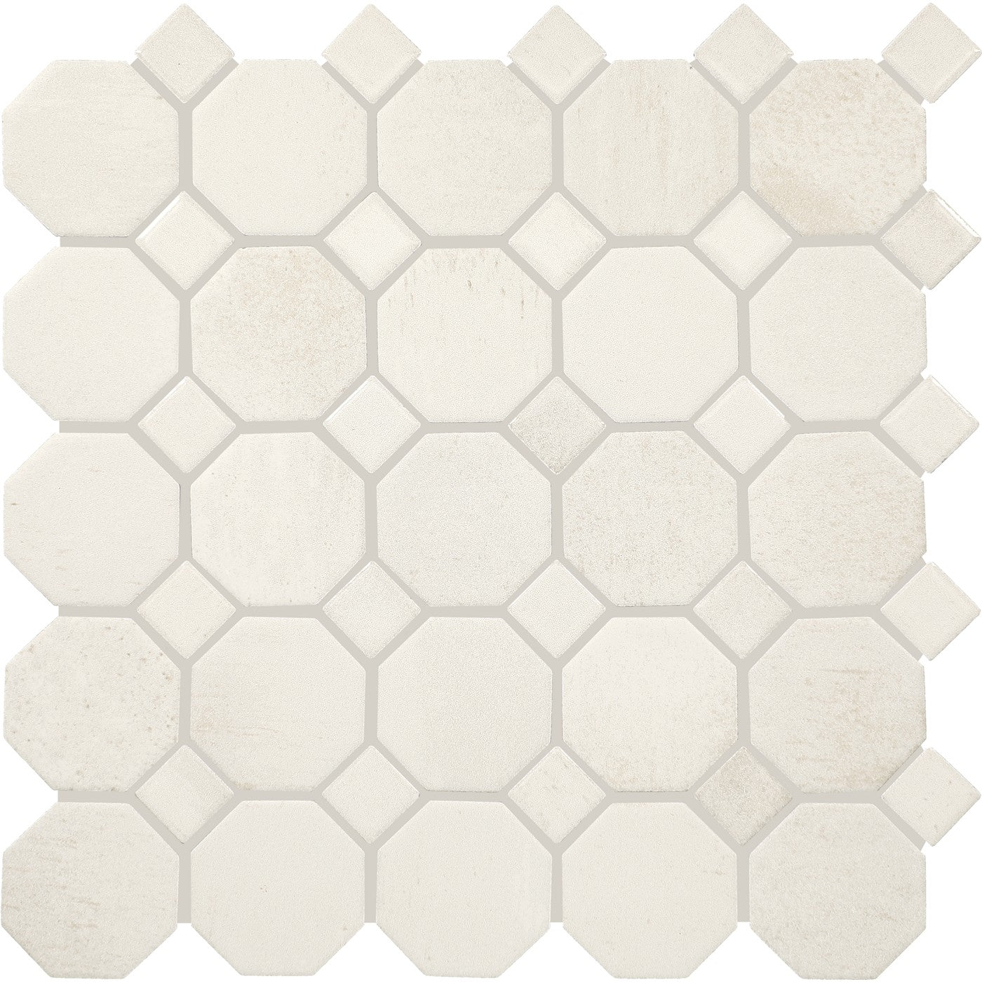 Daltile Relicca Pristine octagon-dot mosaic