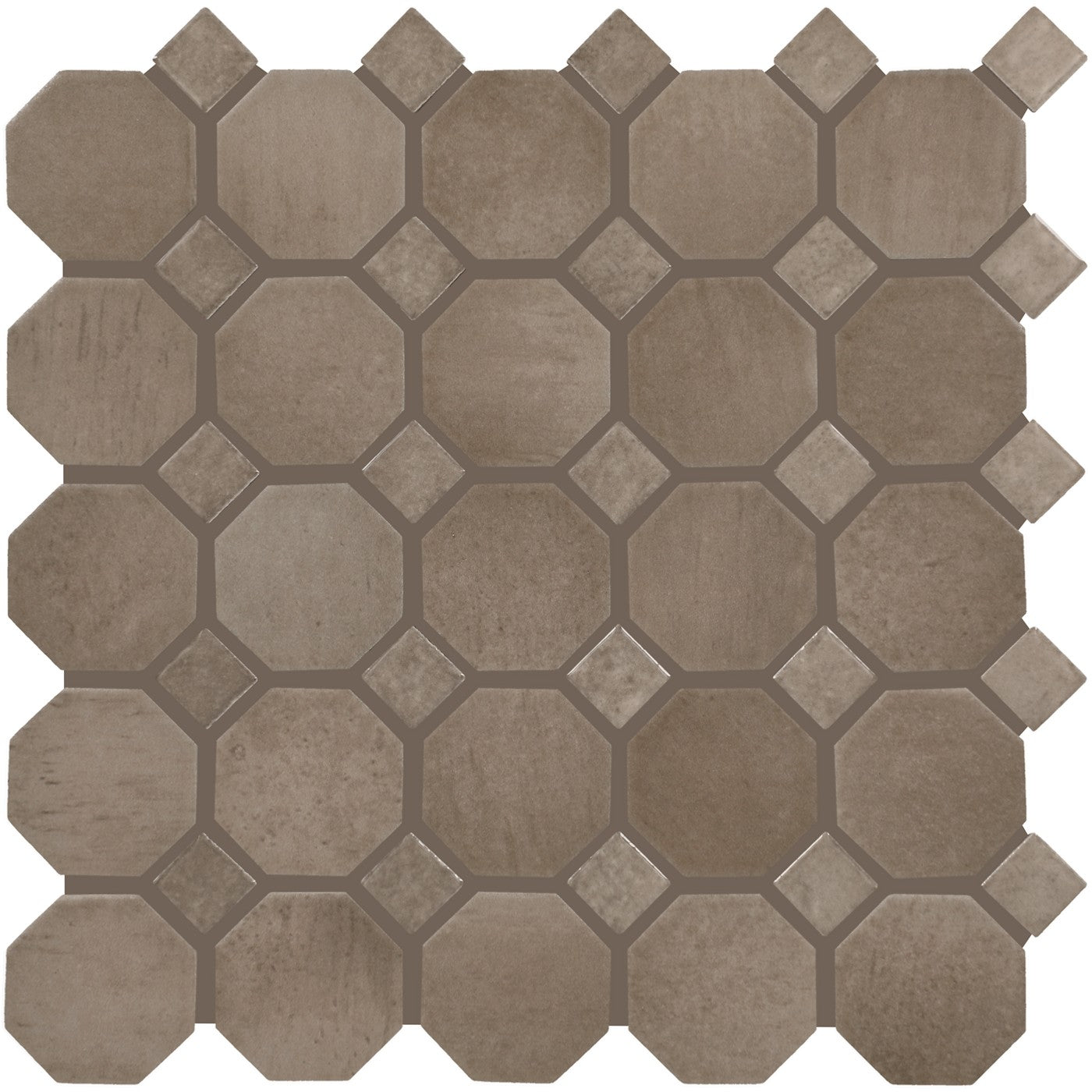 Daltile Relicca Antique octagon-dot mosaic