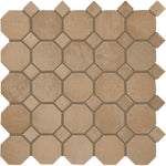 Daltile Relicca Foxed octagon-dot mosaic