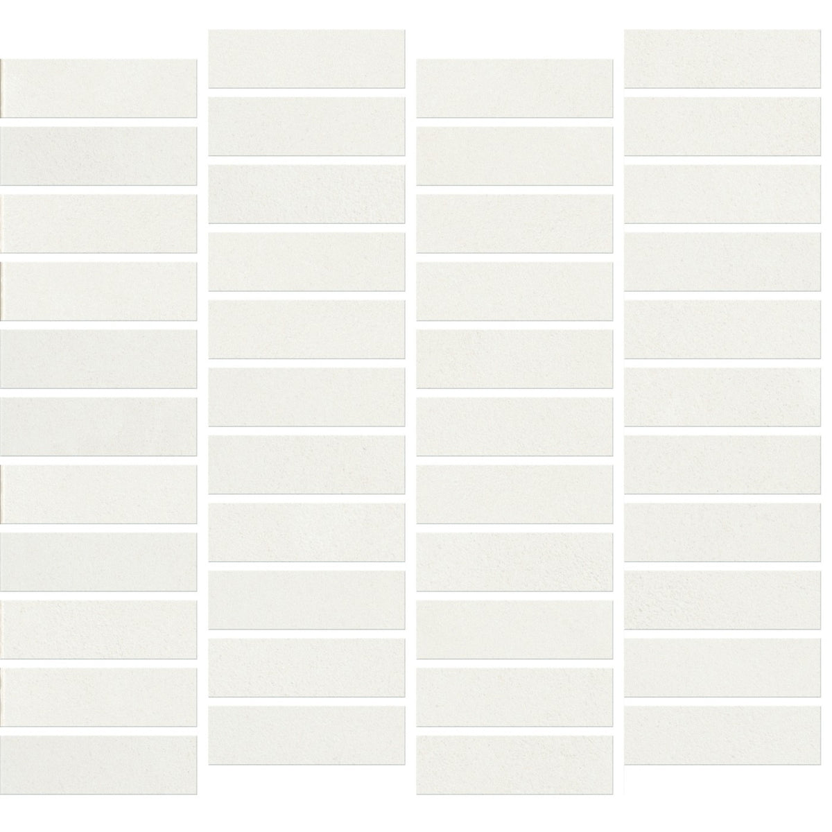 Daltile Rigid Clay Salt 1″×3″ matte ceramic mosaic