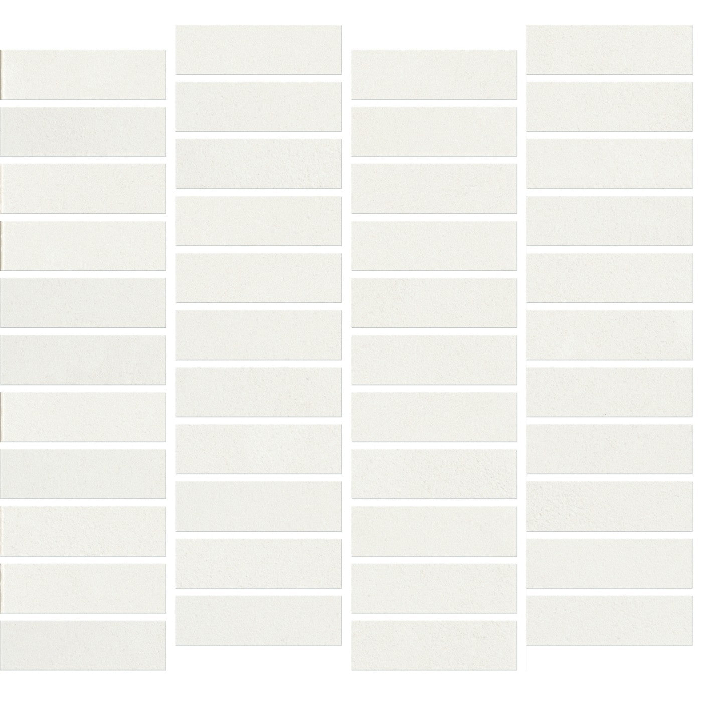Daltile Rigid Clay Salt 1″×3″ matte ceramic mosaic